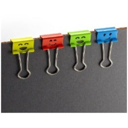 Officemate Smiling Face Binder Clips - 31090
