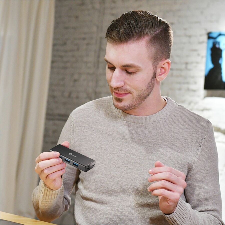 j5create USB 3.0 4-Port Mini Hub - JUH340
