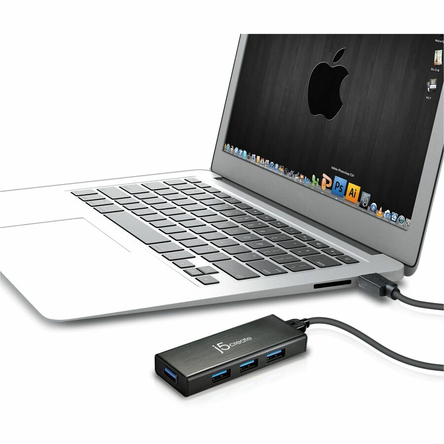 j5create USB 3.0 4-Port Mini Hub - JUH340