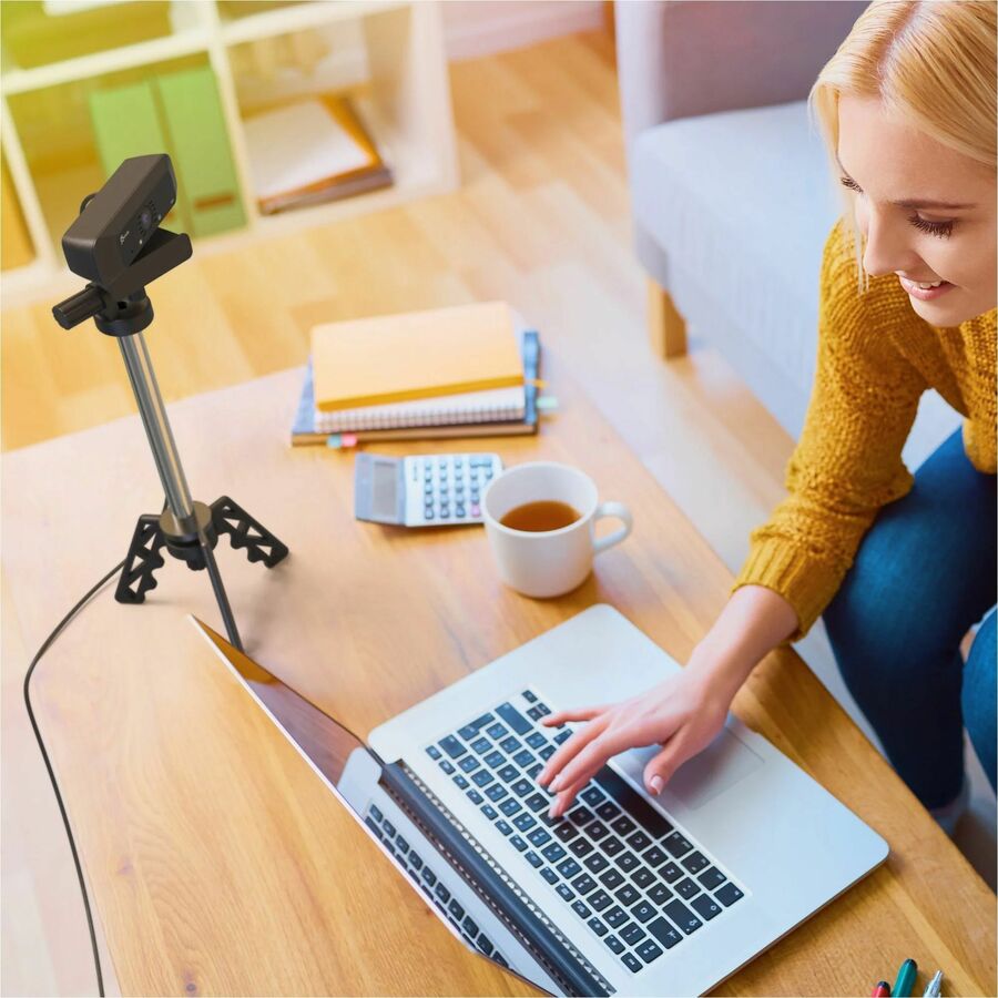 j5create JVCU100 Webcam - 2 Megapixel - 30 fps - Black - USB 2.0 Type A - 1 Each - JVCU100