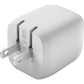 Belkin BoostCharge Pro Dual USB-C GaN Wall Charger with PPS 45W Laptop Chromebook Charging - Power Adapter - WCH011DQWH