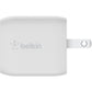Belkin BoostCharge Pro Dual USB-C GaN Wall Charger with PPS 45W Laptop Chromebook Charging - Power Adapter - WCH011DQWH