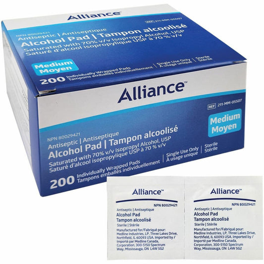 First Aid Central Alliance Alcohol Antiseptic Wipe