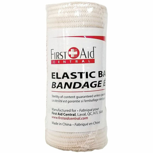 First Aid Central Elastic Wrap Bandage 4" x 15'