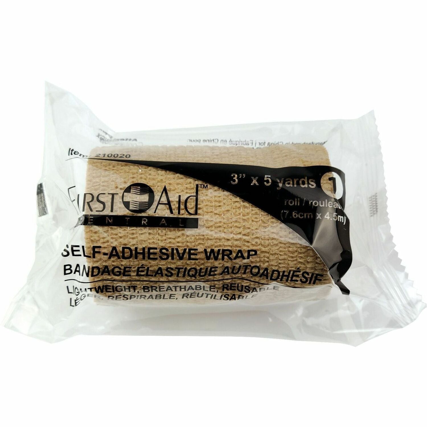 First Aid Central Self-Adhering Wrap Bandages 3" x 15"