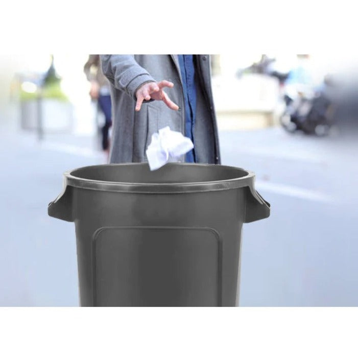 Globe Grey Waste Containers - 20 Gallon - 9620