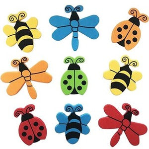 DBLG Import Self-Adhesive Foam Insect Shapes
