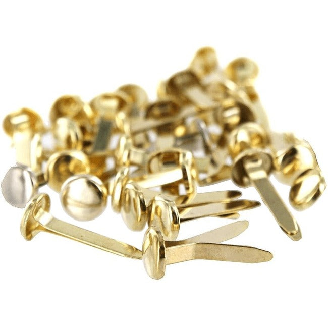 DBLG Import 1" Brass Plated Paper Fasteners
