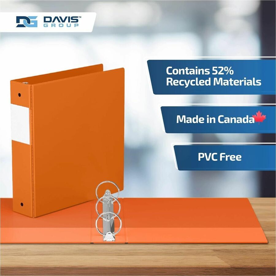 Davis Group Premium Economy, Round Ring, Binder, (Orange, 2") - 2313-19