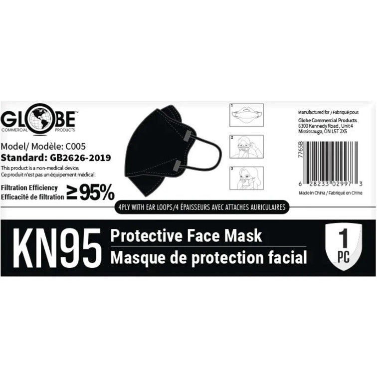 Globe KN95 Formfitting Masks Adults - 7765B