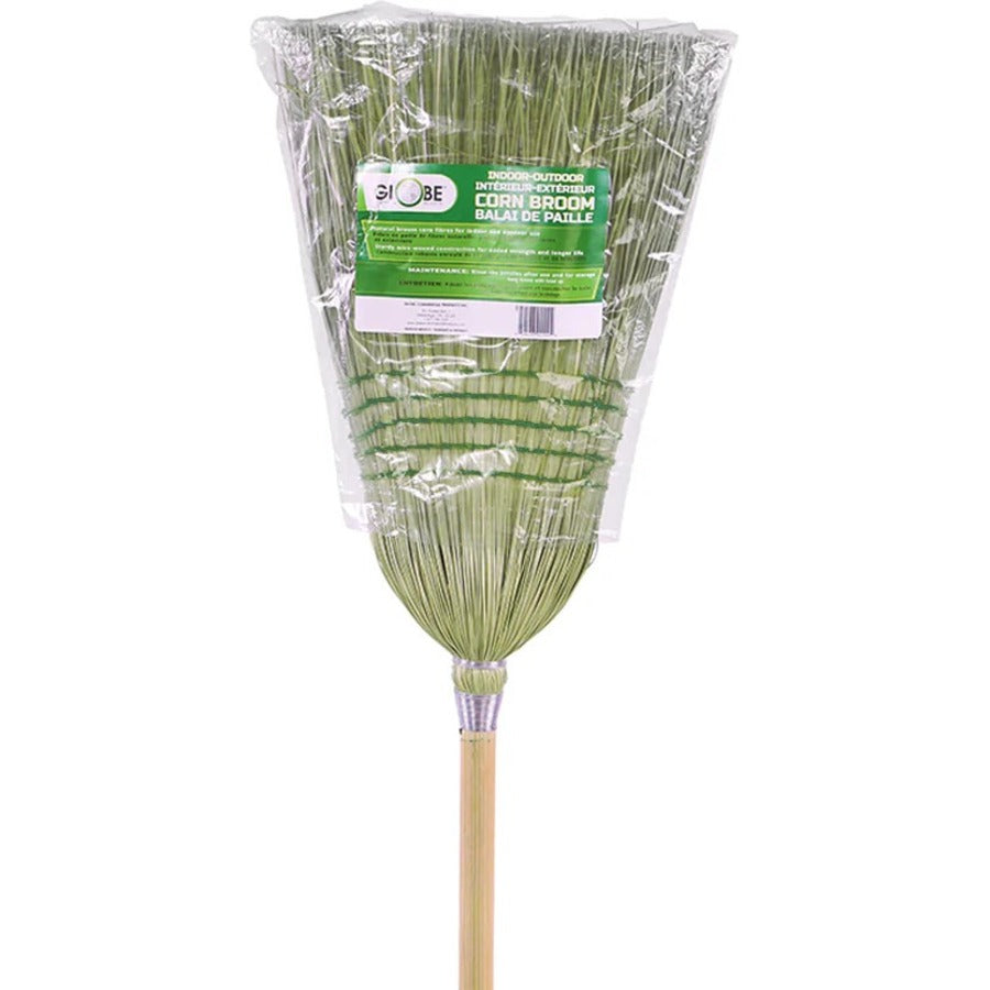 Globe Housekeeper Corn Broom, Heavy-Duty 5 String - 4000