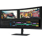 Samsung ViewFinity S6 S34A654UBN 34" Class UW-QHD Curved Screen LCD Monitor - 21:9 - Black - LS34A654UBNXGO