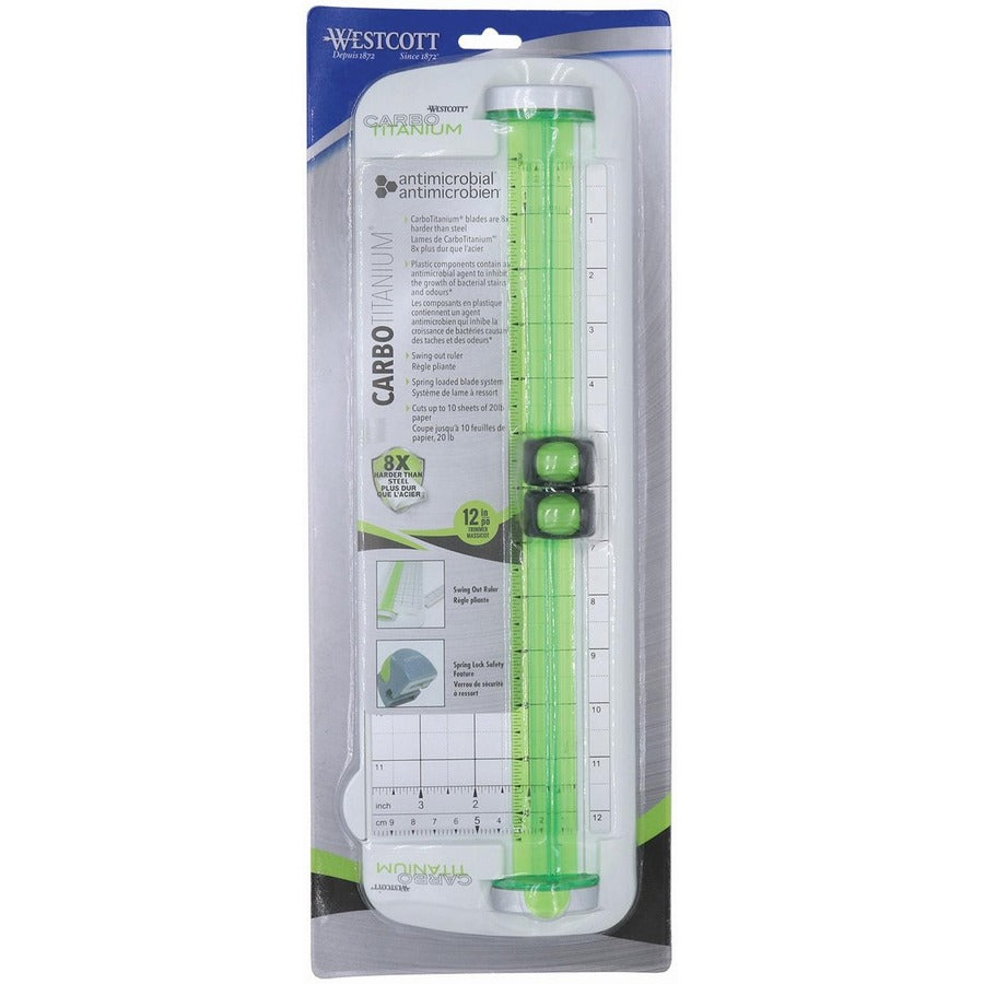 Westcott CarboTitanium Antimicrobial Personal Paper Trimmer - 13782