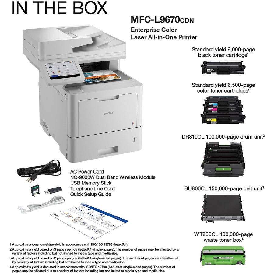Brother Workhorse MFCL9670CDN Wireless Laser Multifunction Printer - Color - MFCL9670CDN
