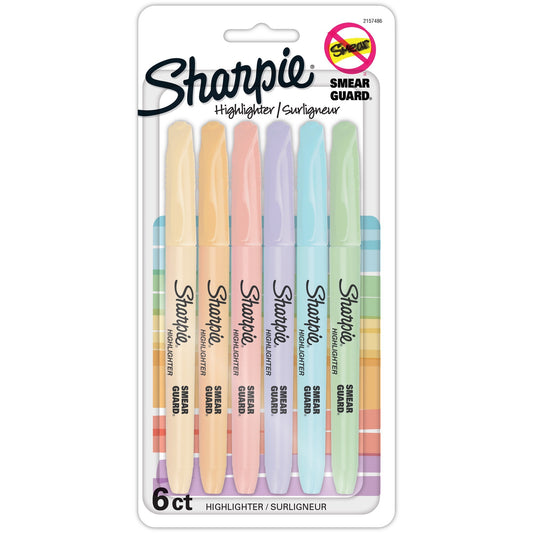 Sharpie Accent Highlighters w/Smear Guard