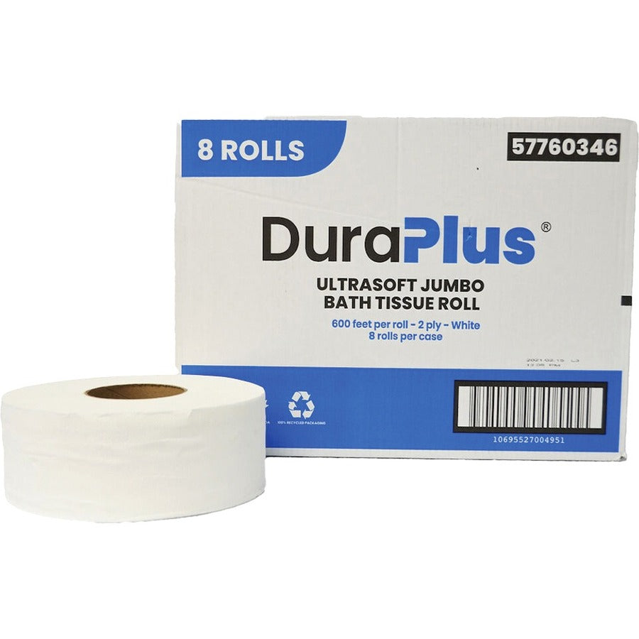 Dura Plus Ultrasoft Jumbo Bathroom Tissue Roll