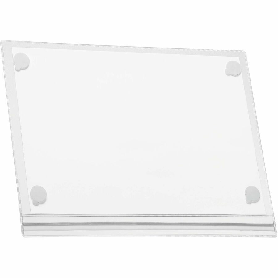 Water resistant self-adhesive document pocket which is ideal for displaying information outdoors such as garden centers, saunas, swimming pools, gates and notice boards, where notices come into with - 501619