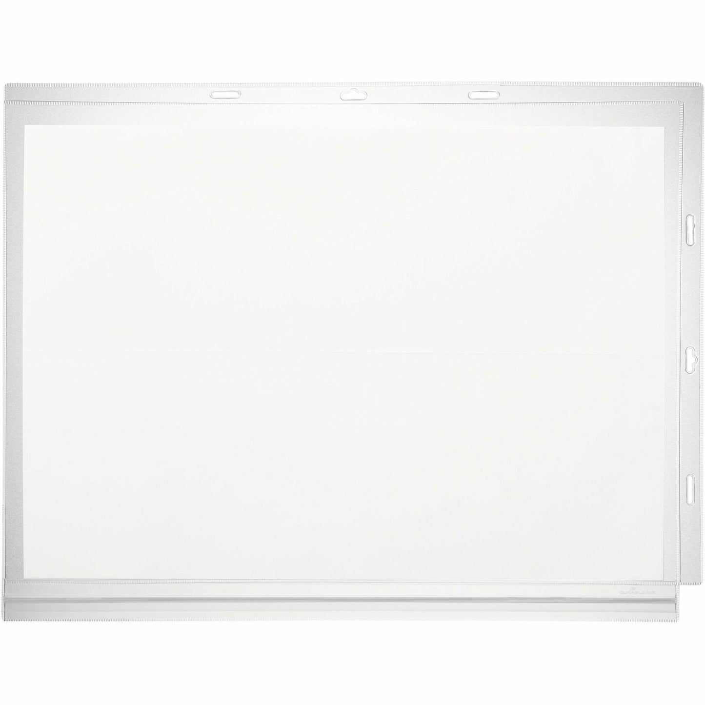 Water resistant cable tie document pocket which is ideal for displaying information outdoors such as garden centers, saunas, swimming pools, gates and notice boards, where notices come into contact with splashing water.