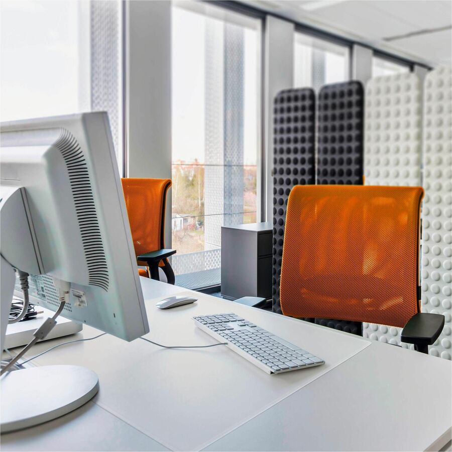 Non-slip desk mat with contoured edges made from PP which provides a comfortable writing surface - 712319
