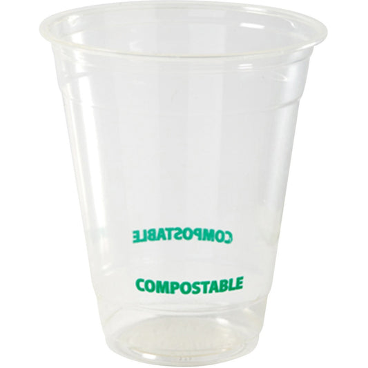 Eco Guardian 12 oz PLA Clear Cold Drink Cups
