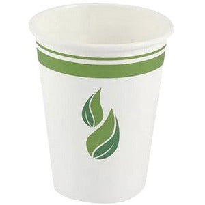 Eco Guardian 12 oz Compostable PLA Lined Hot Drink Paper Cups