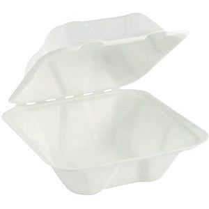 Eco Guardian 6" x 6" x 3" Fibre Hinged Lid Containers