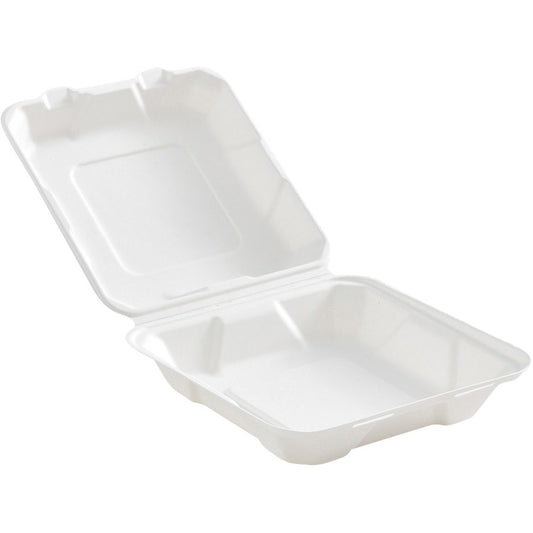 Eco Guardian 8" x 8" x 3" Fibre Hinged Lid Containers