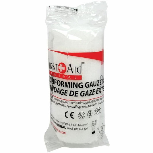 First Aid Central Conforming Gauze Roll, 7.6cm x 4.5m (3" x 5yd)