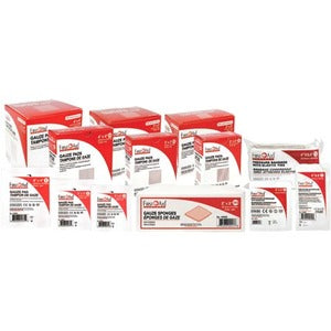 First Aid Central Compress Pressure Bandage with Ties (6" x 6")