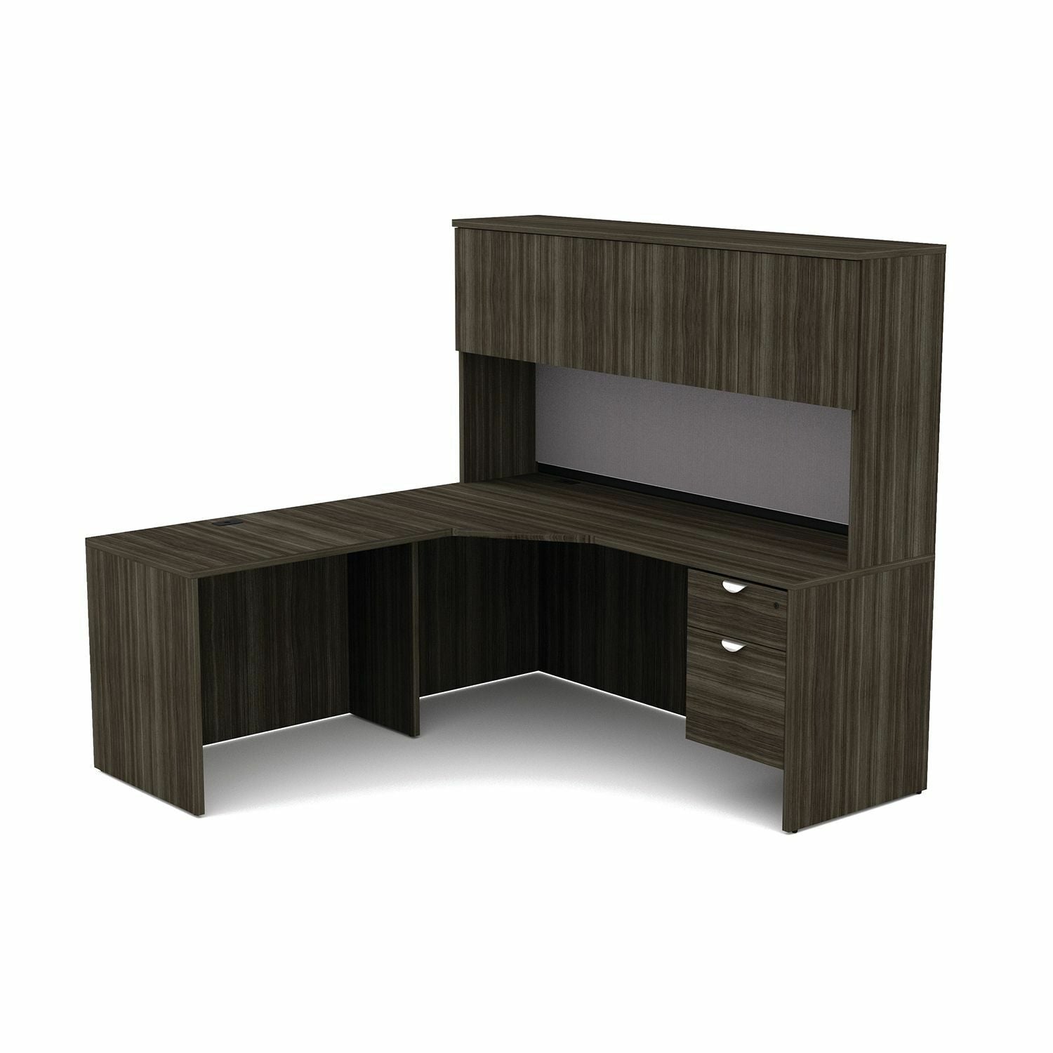 HDL L-Shape Work Station with Left Bridge Return