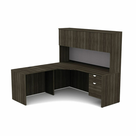 HDL L-Shape Work Station with Left Bridge Return