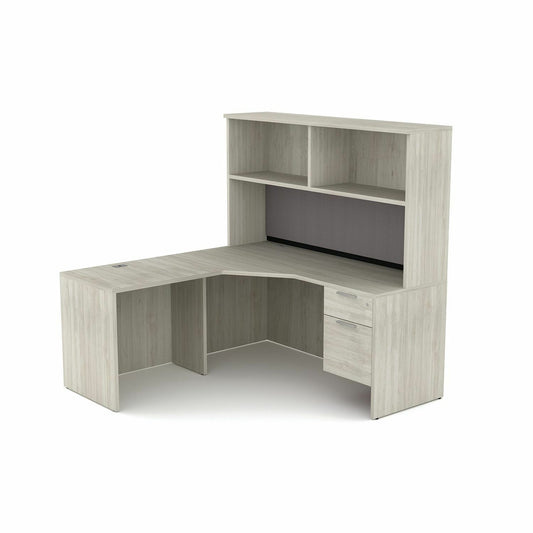 HDL L-Shape Suite Work Station with Open Hutch