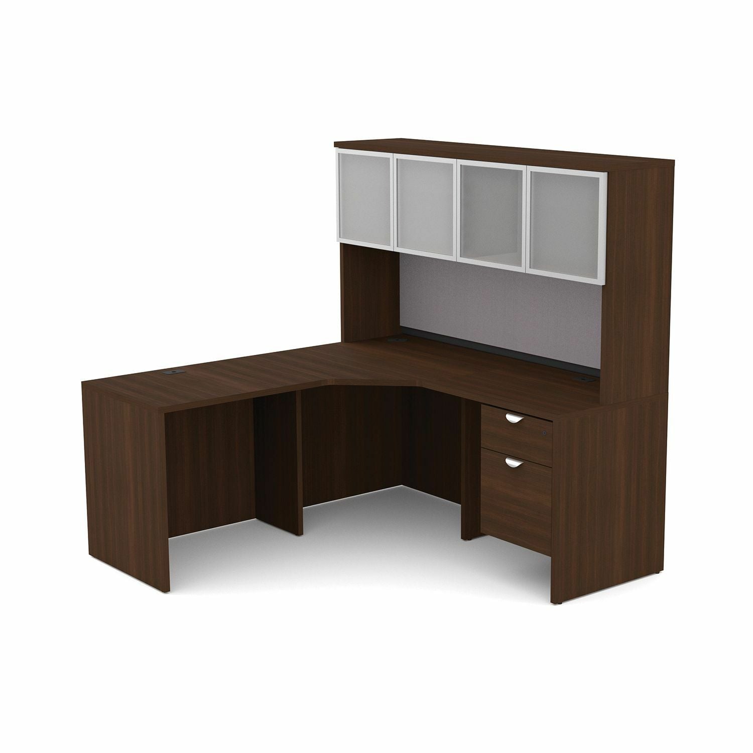 HDL L-Shape Suite Work Station with Closed Hutch