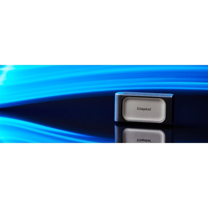 Kingston XS2000 500 GB Portable Solid State Drive - External - Gray - 831316