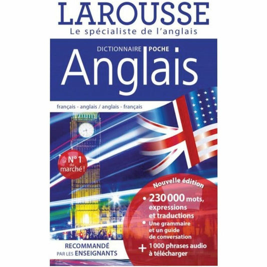 LES MESSAGERIES ADP Dict. Larousse Pocket English-French Printed Book