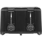 Proctor Silex Wide Slot 4-Slice (Black) Toaster