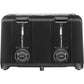 Proctor Silex Wide Slot 4-Slice (Black) Toaster