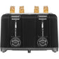 Proctor Silex Wide Slot 4-Slice (Black) Toaster - 24215PS