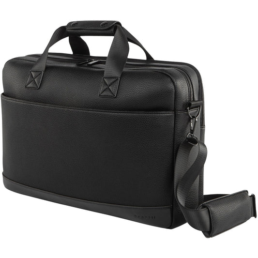bugatti Central Carrying Case (Briefcase) for 15.6" Notebook, Tablet, Smartphone, Accessories - Black
