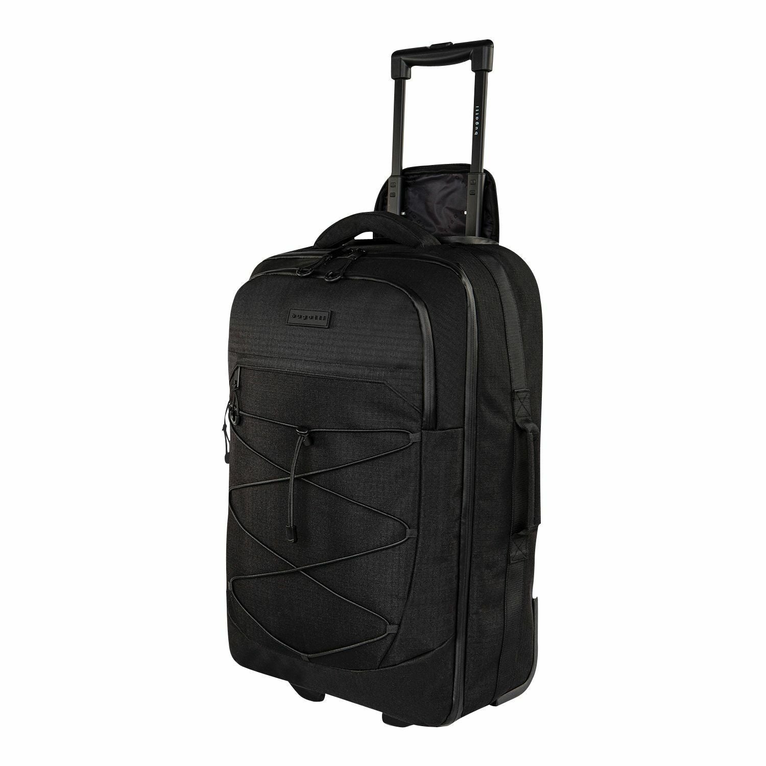 bugatti Outland Travel/Luggage Case (Carry On) for 17" to 17.3" Travel, Sweater, Laundry, Notebook, Tablet - Black