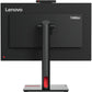 Lenovo ThinkVision T24v-30 24" Class Webcam Full HD LED Monitor - 16:9 - Raven Black - 63D8MAR3US