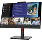 Lenovo ThinkVision T24v-30 24" Class Webcam Full HD LED Monitor - 16:9 - Raven Black - 63D8MAR3US