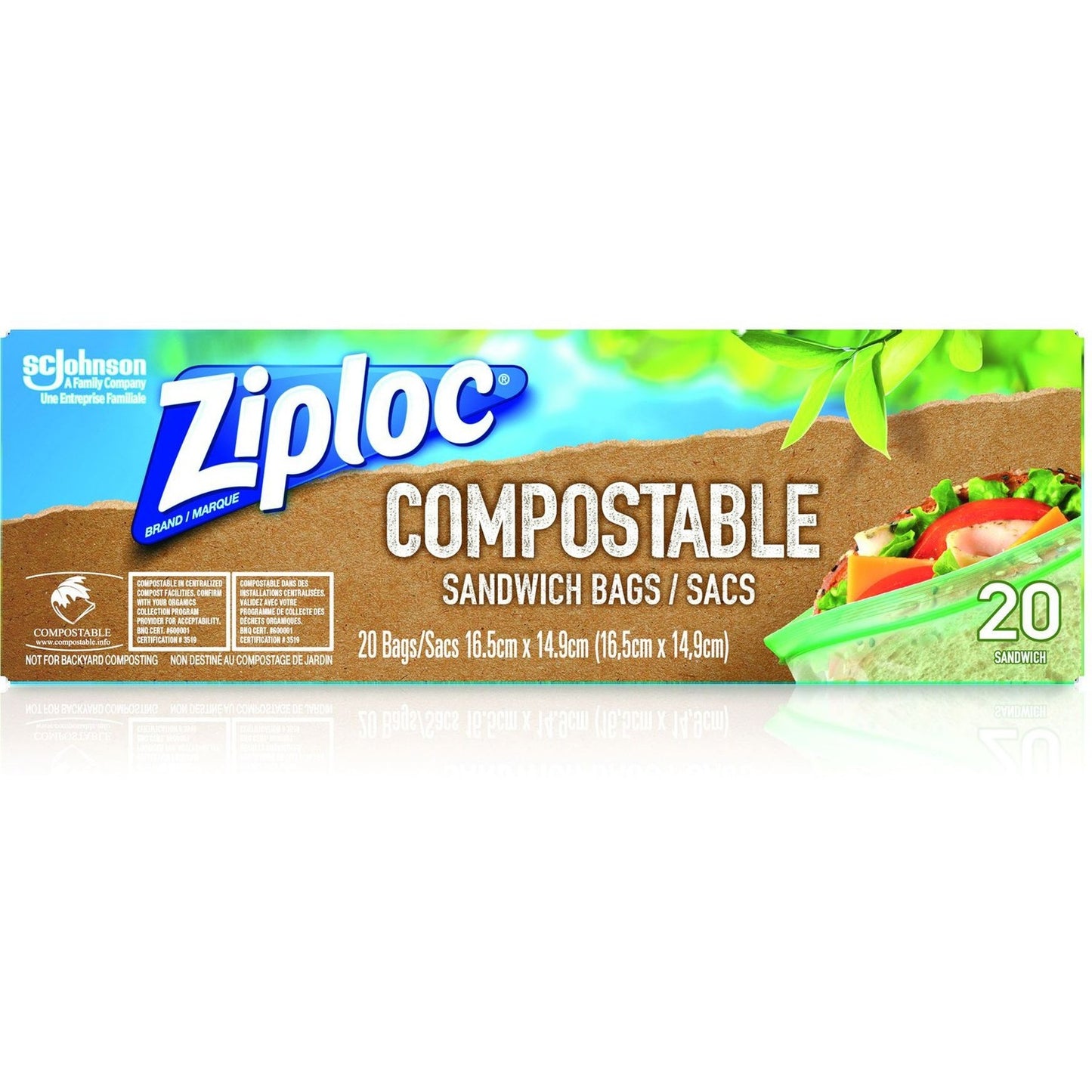 Ziploc Compostable Sandwich Bags Small