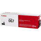 Canon 067 Original Standard Yield Laser Toner Cartridge - Black - 1 Each - 5102C001