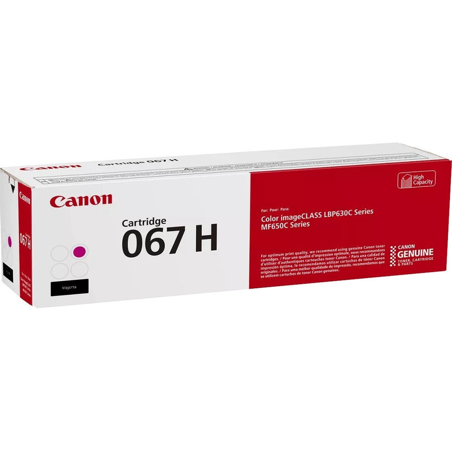 Canon 067 Original High Yield Laser Toner Cartridge - Magenta - 1 Each - 5104C001
