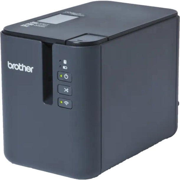Brother PT-P900Wc Desktop Thermal Transfer Printer - Monochrome - Label Print - USB - Serial - Wireless LAN - With Cutter - PTP900WC