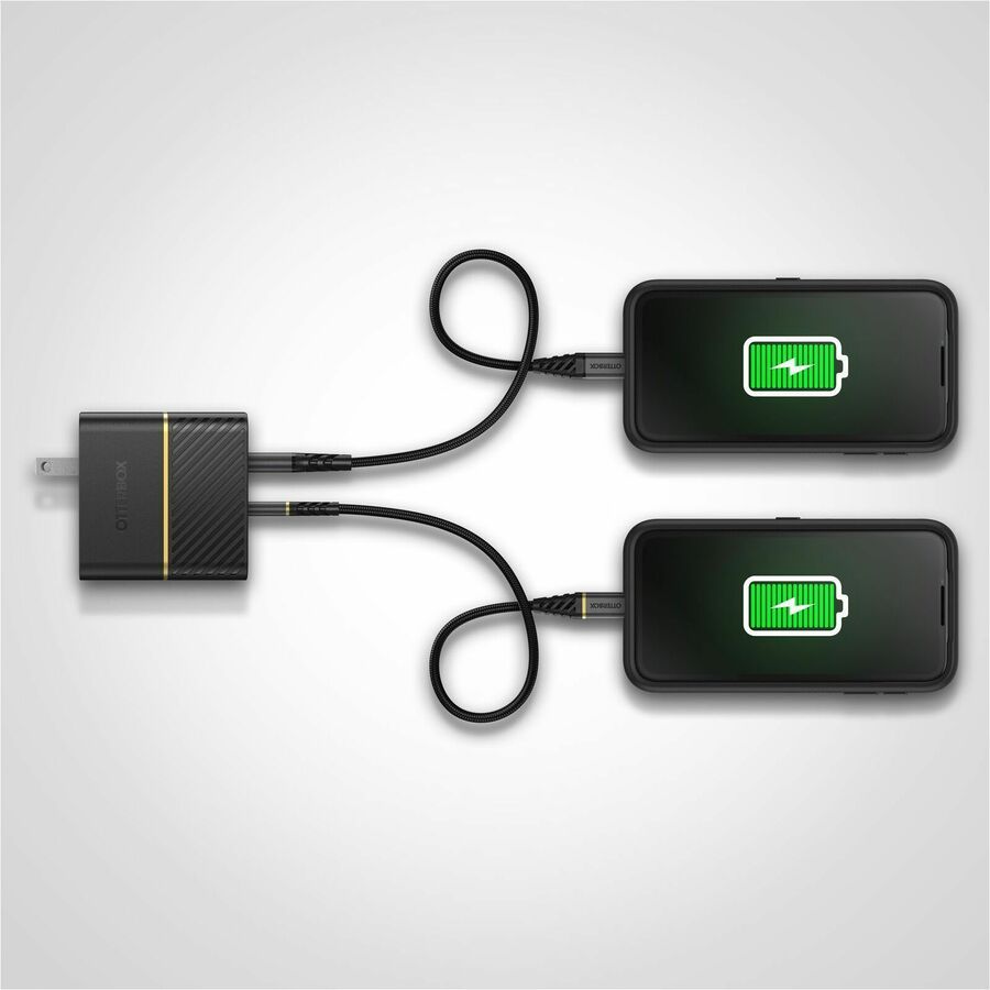 OtterBox USB-C and USB-A Dual Port Wall Charger, 30W Combined Fast Charge - 78-81020