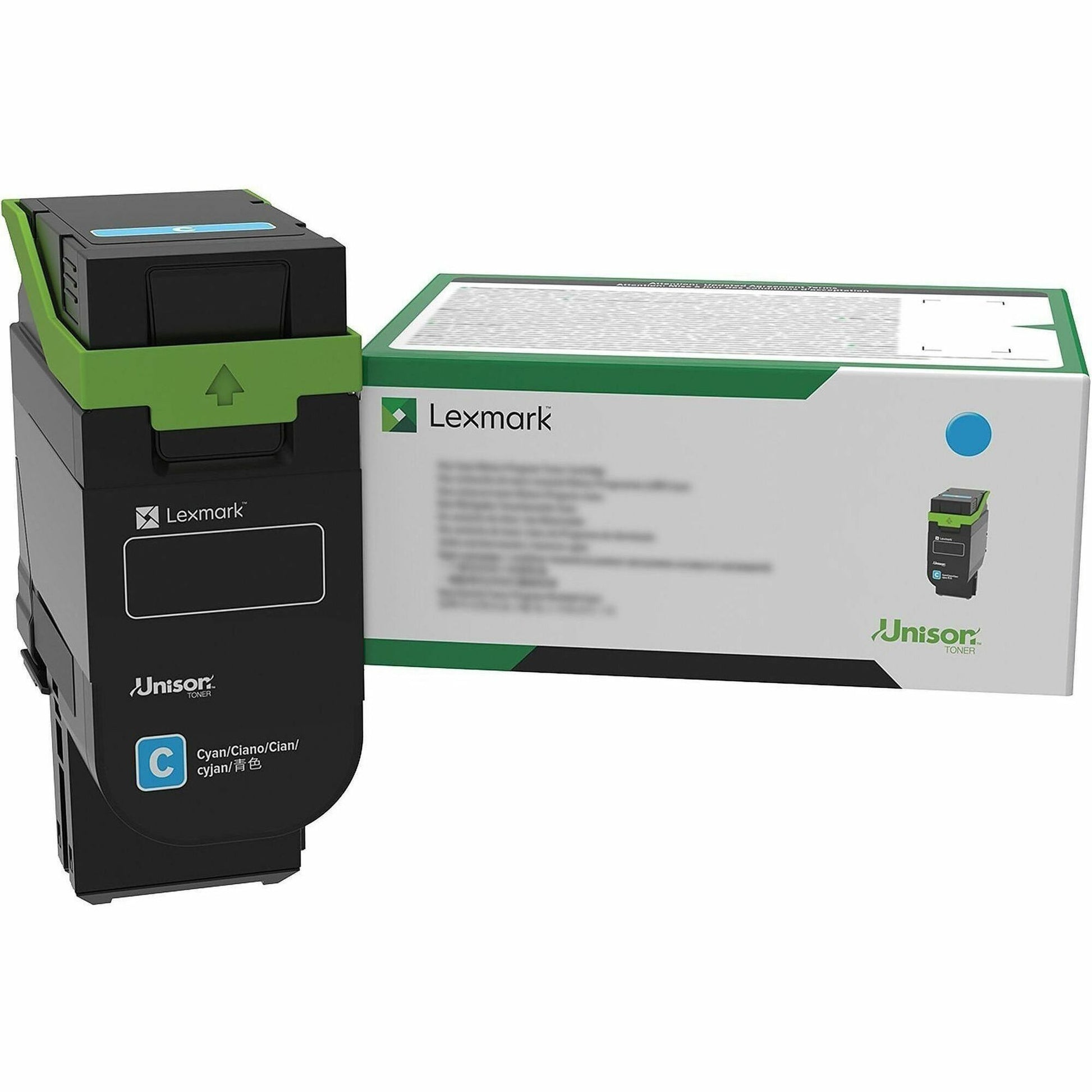 Lexmark 75M1XC0 Original Extra High Yield Laser Toner Cartridge - Single Pack - Return Program - Cyan - 1 Each