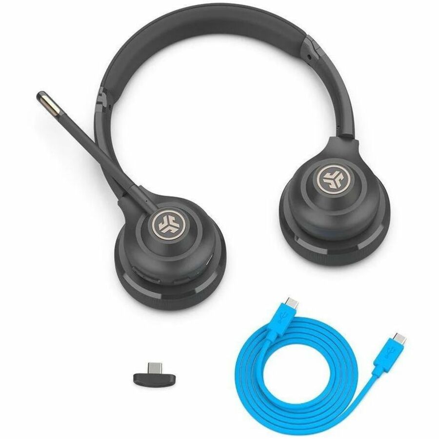 JLab Go Work Wireless & Wired On-Ear Headset - IFCHBGOWORKRBLK4