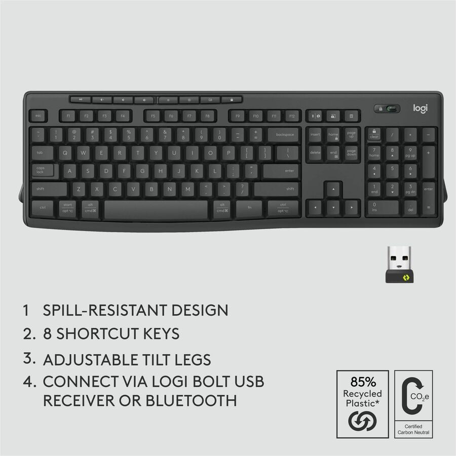 Logitech MK370 Combo for Business Wireless Keyboard and Silent Mouse - 920-011887